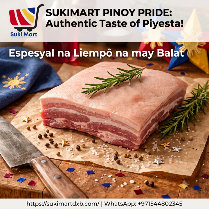 Pork Belly Bone Less (Frozen) Without cut 1Kg