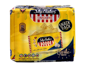 Sky Flakes Crackers Garlic Flavor 10 x 25Gm