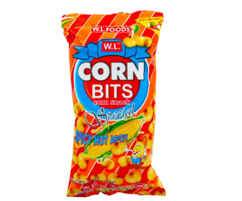 Corn Bits Spicy Hot Apoy Snacks 70Gm