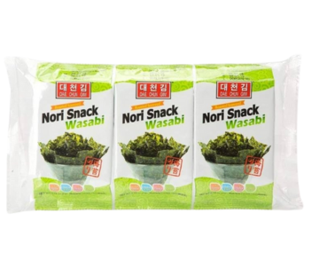 Daechun Korean Seaweed Wasabi 3 x 4Gm