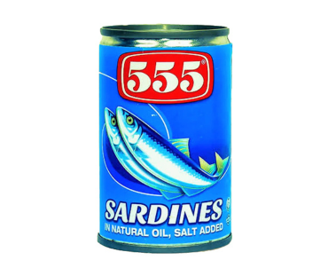 555 Sardines Natural Oil 155Gm