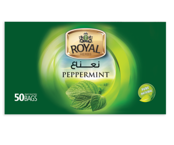 Royal Herbs Peppermint Tea 25 Per Pack