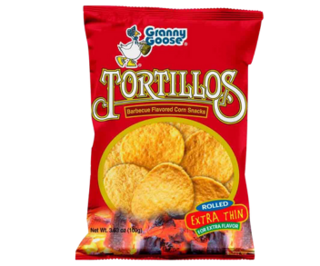 Granny Goose Tortillos Bbq Flavou 100Gm