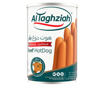 Al Taghziah Hot Dogs Beef 450Gm