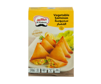 Al Kabeer Frozen Vegetable Samosa (12 Pieces) 240Gm