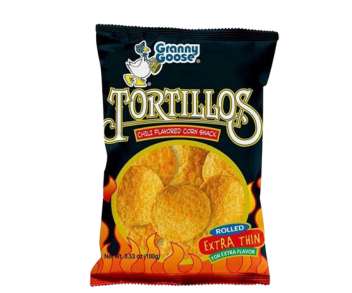 Granny Goose Tortillos Chilli 100Gm