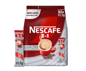 Nescafé 2In1 Instant Coffee Sachets (Sugar Free) 30 x 11.7Gm