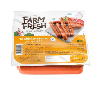 Farm Fresh Frozen Smoked Chicken Franks 340Gm