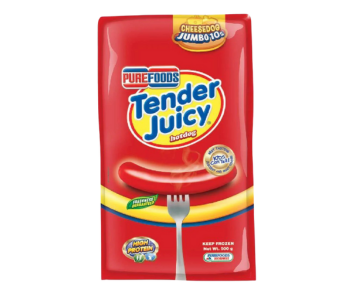 Phl Purefood Hotdog Jumbo Pork (Frozen) 500Gm