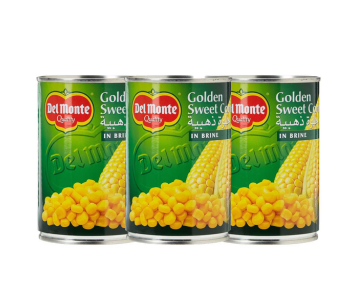Delmonte Golden Sweet Corn In Brine 3 x 410Gm