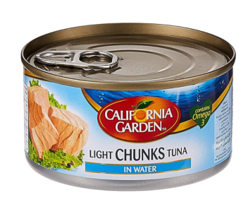California Garden Light Tuna In Water 185Gm