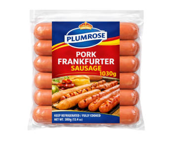 Plumrose Pork Frankfurter Sausage 380Gm