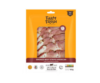 Farm Fresh Smoked Beef Strips American 185Gm