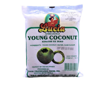 Lucia Shredded Young Coconut 454Gm