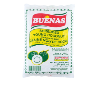 Buenas Frozen Shredded Young Coconut 454Gm