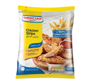 Americana Frozen Chicken Strips 750Gm