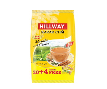 Hillway 3in1 Instant Karak Chai w/ Masala 24 x 18Gm