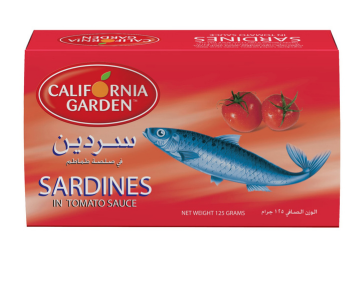 California Garden Sardines In Tomato Sauce 125Gm