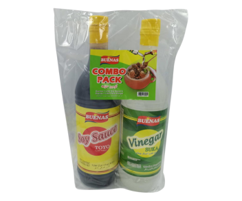 Buenas Soy Sauce (1L) & Palm Vinegar (1L) 1Pack