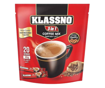Klassno 3in1 Instant Coffee Sticks 20 x 20Gm