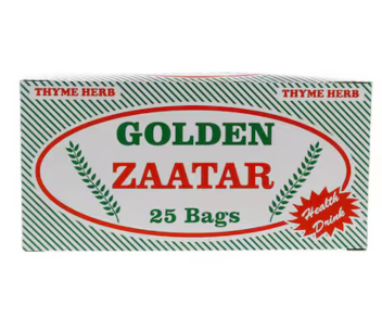 Golden Zaatar Tea Bags 25 Per Pack