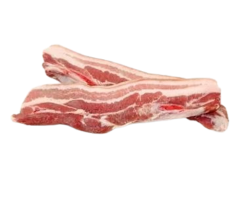 Pork Belly Bone Less Frozen (Cut In Medium Strips) 1Kg
