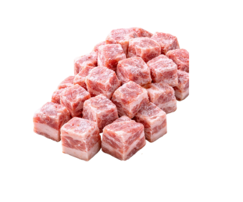 Pork Belly Bone Less Frozen (Medium Square cut Without Skin)1Kg
