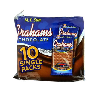 M.Y. San Grahams Choco Crackers 10x25Gm