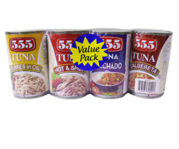 555 Tuna Assorted Value Pack 4 x 155Gm