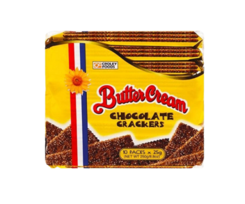 Croley Foods Butter Cream Crackers Chocolate 10 x 25Gm