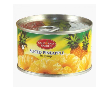 California Garden Sliced Pineapple In Syrup 227Gm