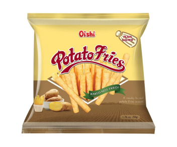 Oishi Potato Fries Plain Salted 50Gm