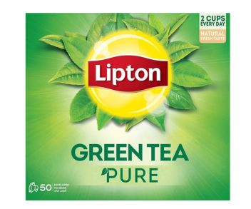 Lipton Pure Enveloped Green Tea 50 Per Pack