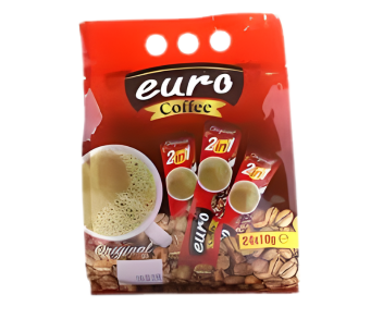 Euro Original 2in1 Instant Coffee 24 x 10Gm
