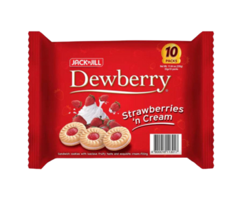 Jack 'N Jill Dewberry Strawberries 'N Cream 10x33Gm