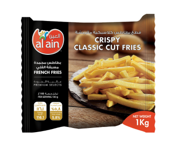 Al Ain Frozen Classic Cut French Fries 1Kg