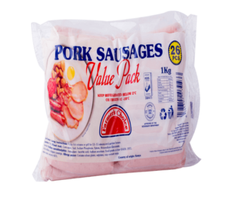 Farmer'S Choice Pork Sausages Value Pack 1Kg