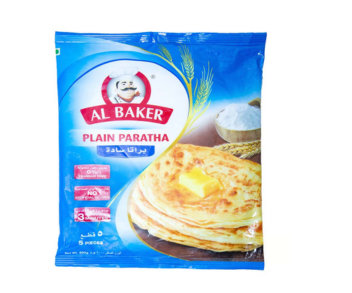 Al Baker Frozen Plain Paratha (5 Pieces) 400Gm