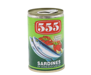 555 Sardines In Tomato Sauce Green 155Gm